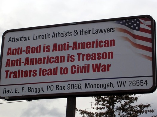 Anti-Atheist billboard