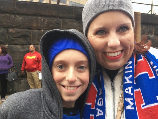 WEB Lori Wooten from Gray, Tennessee, with her family. RNS photo by Lauren Markoe