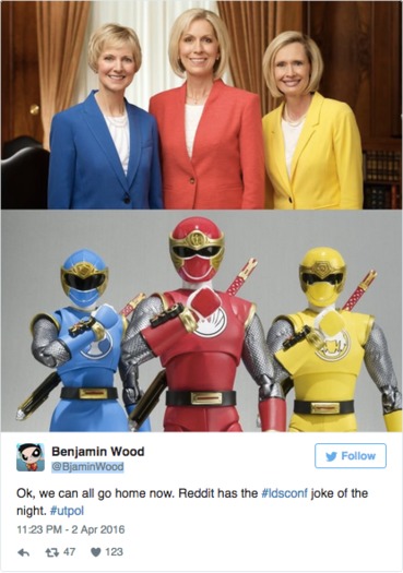 Primary presidency power rangers tweet