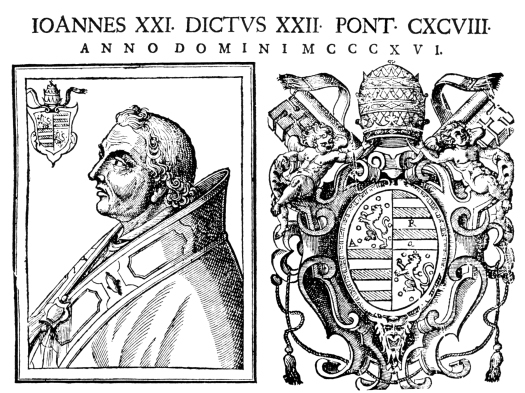 PRINT 17th-century engraving of Pope John XXII. Image courtesy of Creative Commons