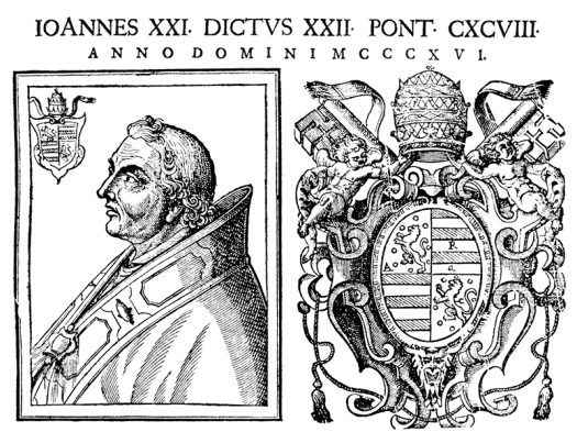 WEB 17th-century engraving of Pope John XXII. Image courtesy of Creative Commons