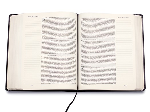 WEB A journaling Bible interior page from CrossWay.  Photo courtesy of CrossWay