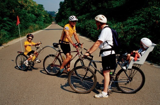 Biking on Trail