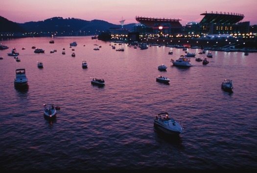 Boats on River