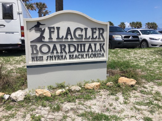 Flagler Avenue Boardwalk sign