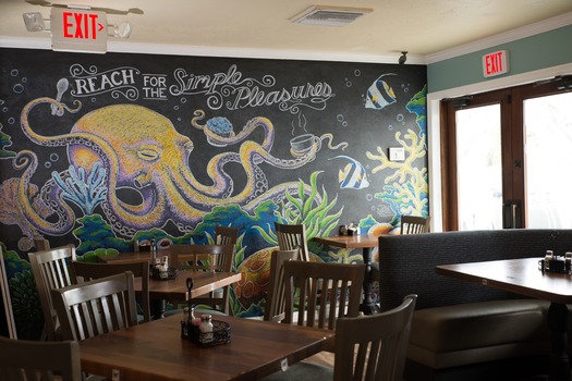 Gulf Drive - Interior Octopus Drawing