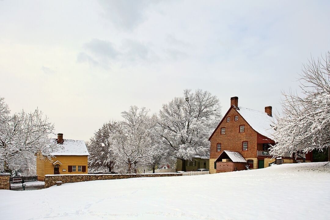 Old Salem Winter Scene