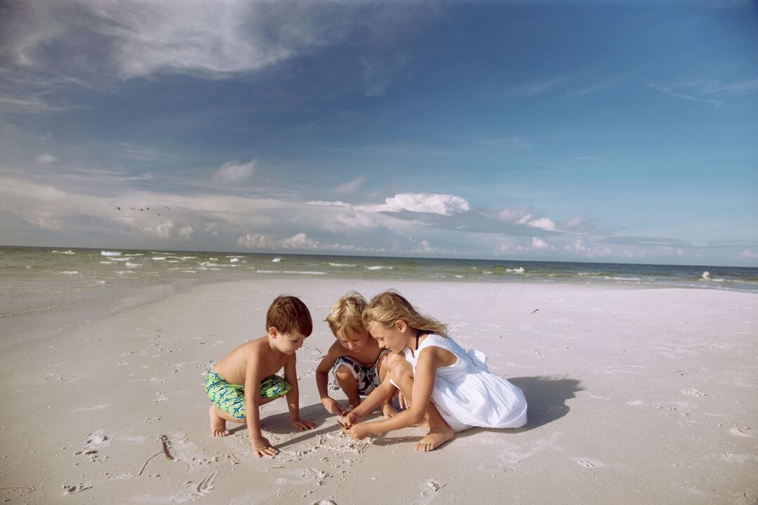 Kids at Play on the Beach