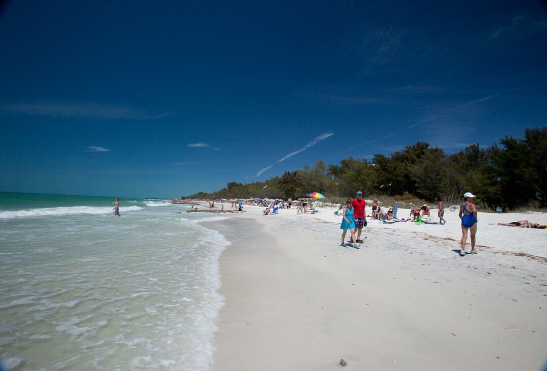 People on Coquina Beach