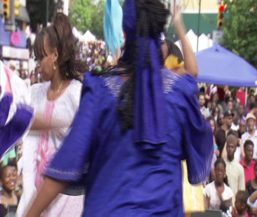 Odunde Festival dancers