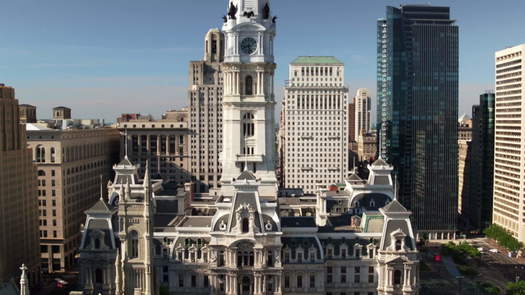 City Hall drone flyover