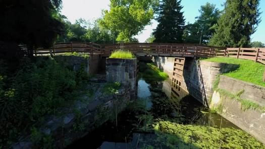 New Hope canal drone flyover