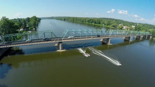 New Hope-Lambertville Bridge drone flyover