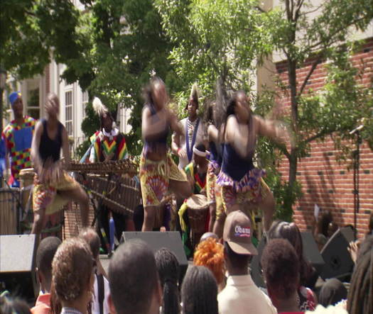 Odunde Festival dancers