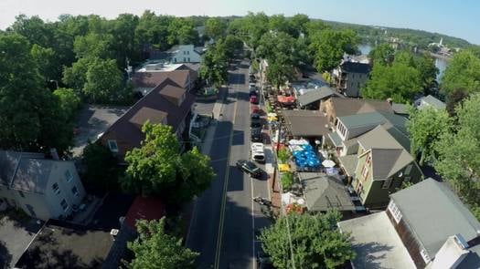 New Hope Main Street drone flyover