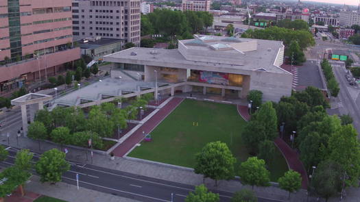 National Constitution Center drone flyover