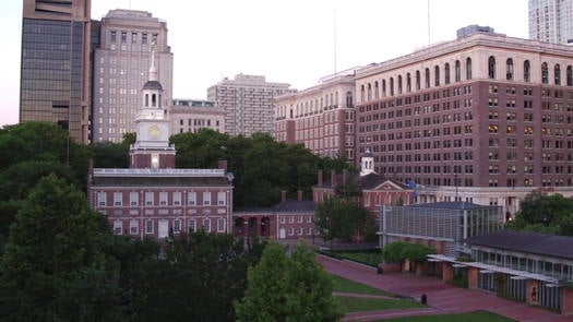 Independence Mall aerial