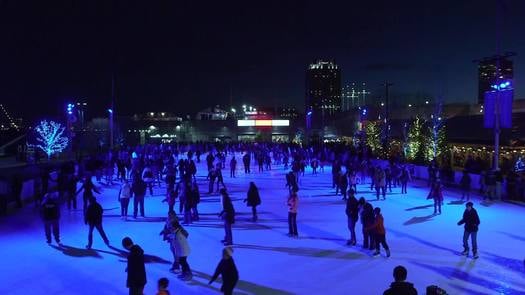 Winterfest - Wide - Skaters in rink