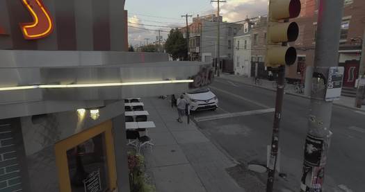 Frankford Avenue, Aerial street scene