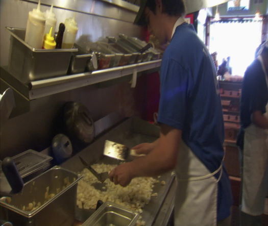 Campo's since 1947, behind the grill