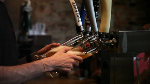 Frankford Hall beer taps