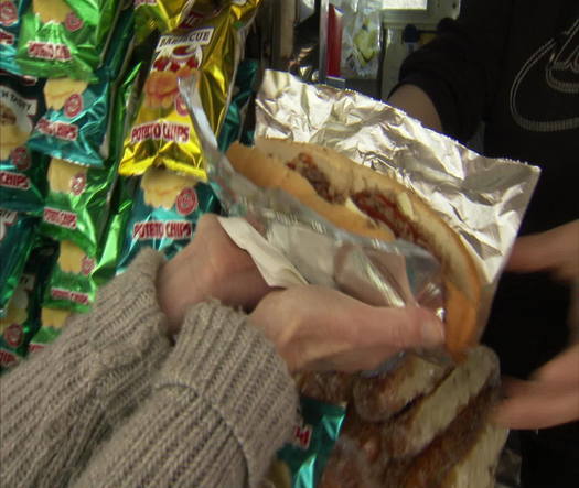 Cheesesteak street vendor