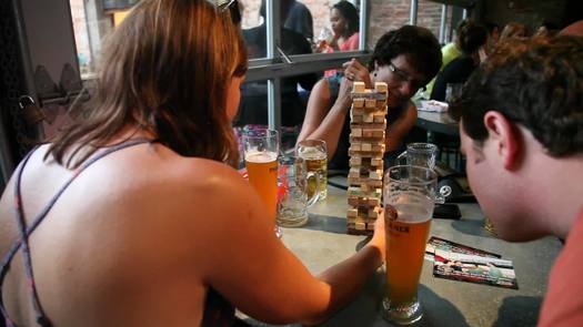 Frankford Hall beer garden interior