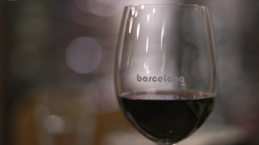 Barcelona Wine Bar Interior Food and Wine Close-Up