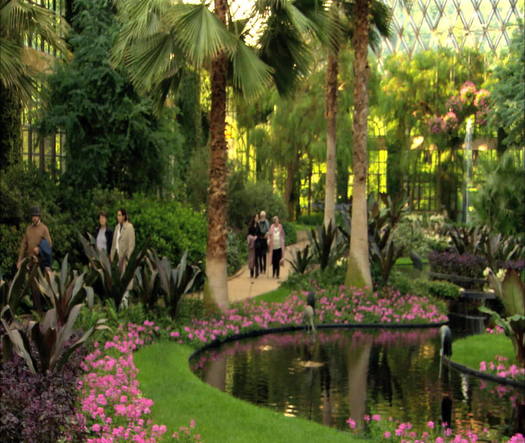 Longwood Gardens conservatory interior