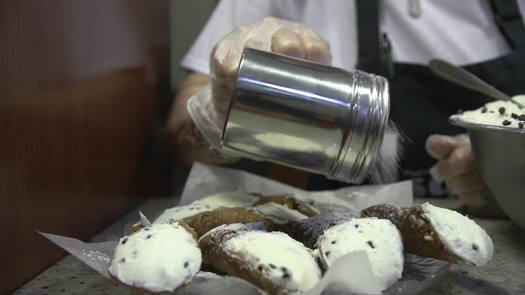 Isgro Pastries cannoli close up