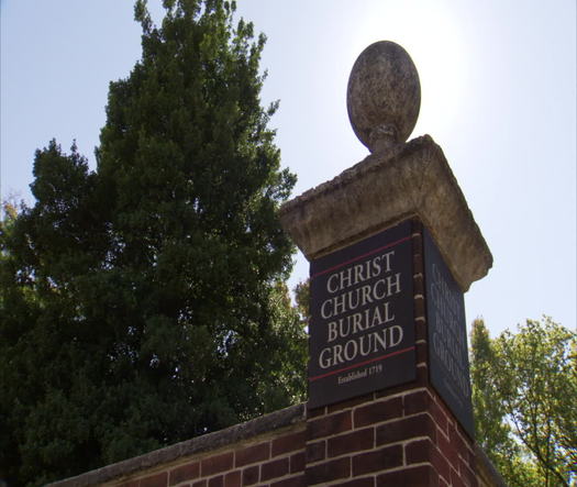 Christ Church Burial Ground, exterior