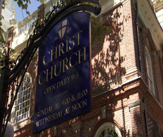 Christ Church, exterior sign