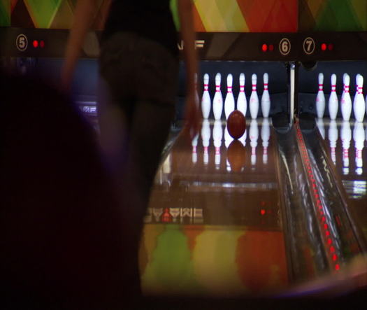 North Bowl interior from behind bowler
