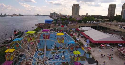 Blue Cross RiverRink Summerfest Aerial