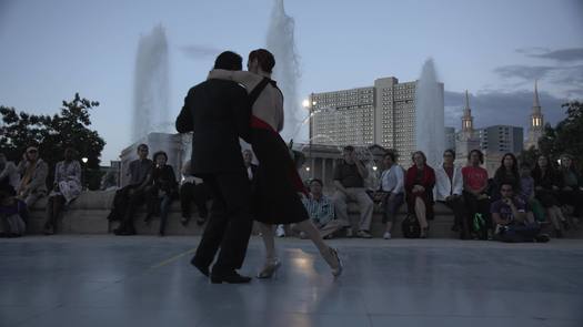 Benjamin Franklin Parkway 100 Celebration, tango dancing at Swann Fountain