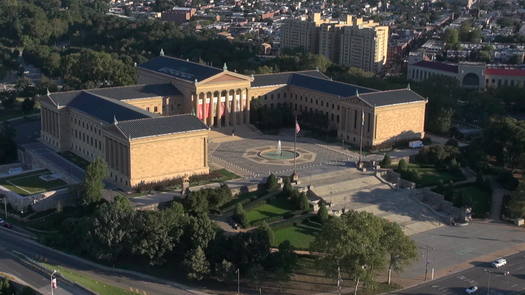 Philadelphia Museum of Art aerial exterior