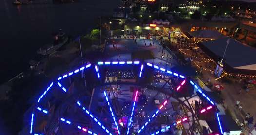 Blue Cross RiverRink Summerfest Aerial