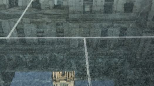 Dilworth Park, fountain reflection pan up