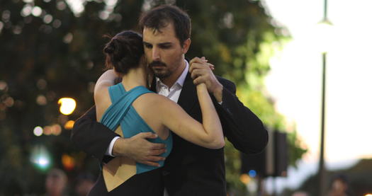 Benjamin Franklin Parkway 100 Celebration, tango dancing at Swann Fountain