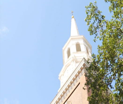 Christ Church, steeple CU