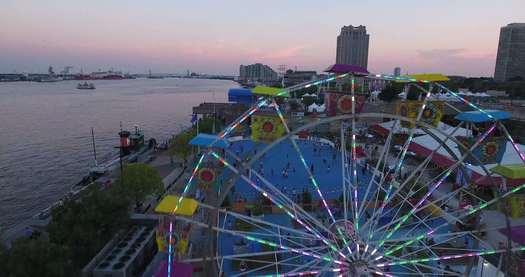 Blue Cross RiverRink Summerfest Aerial