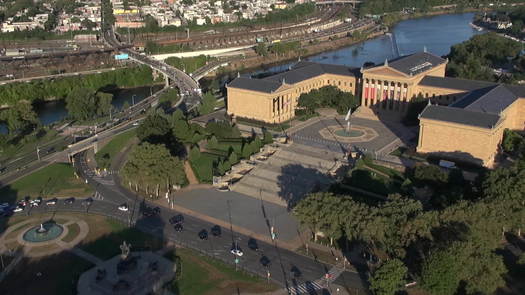 Philadelphia Museum of Art aerial exterior