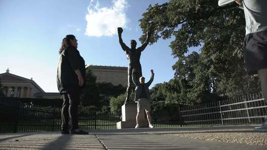 Rocky Statue