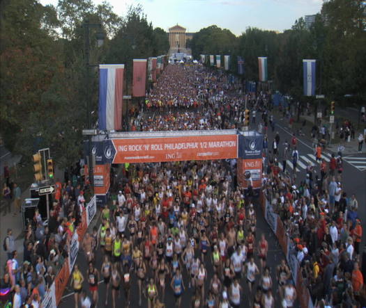 Rock 'n' Roll Philadelphia Half Marathon race start