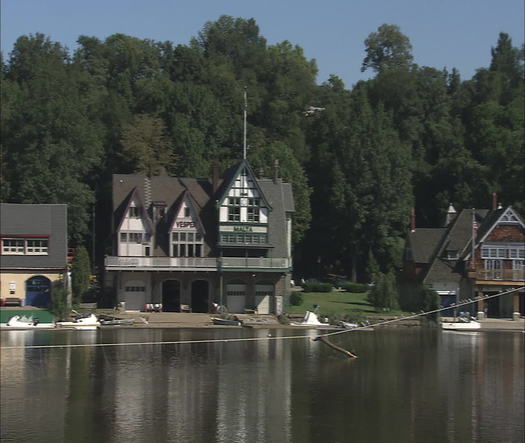 Boathouse Row eye level pan