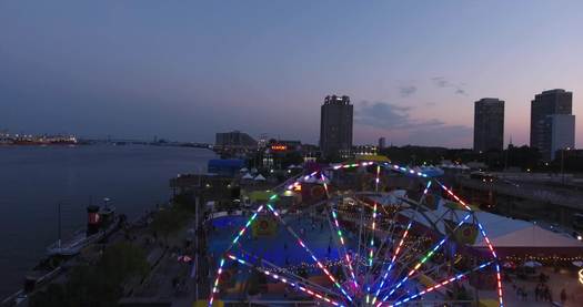 Blue Cross RiverRink Summerfest Aerial