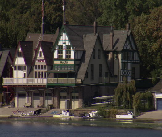 Boathouse Row, eye level pan