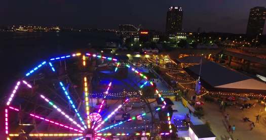 Blue Cross RiverRink Summerfest Aerial