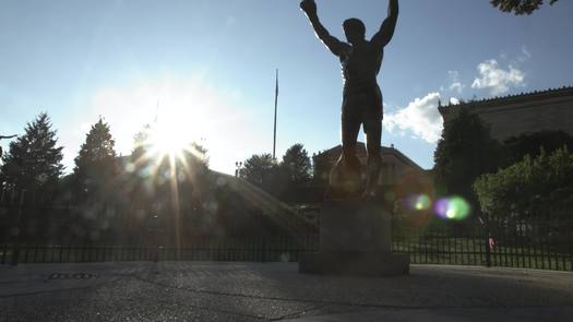 Rocky Statue