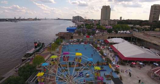 Blue Cross RiverRink Summerfest Aerial